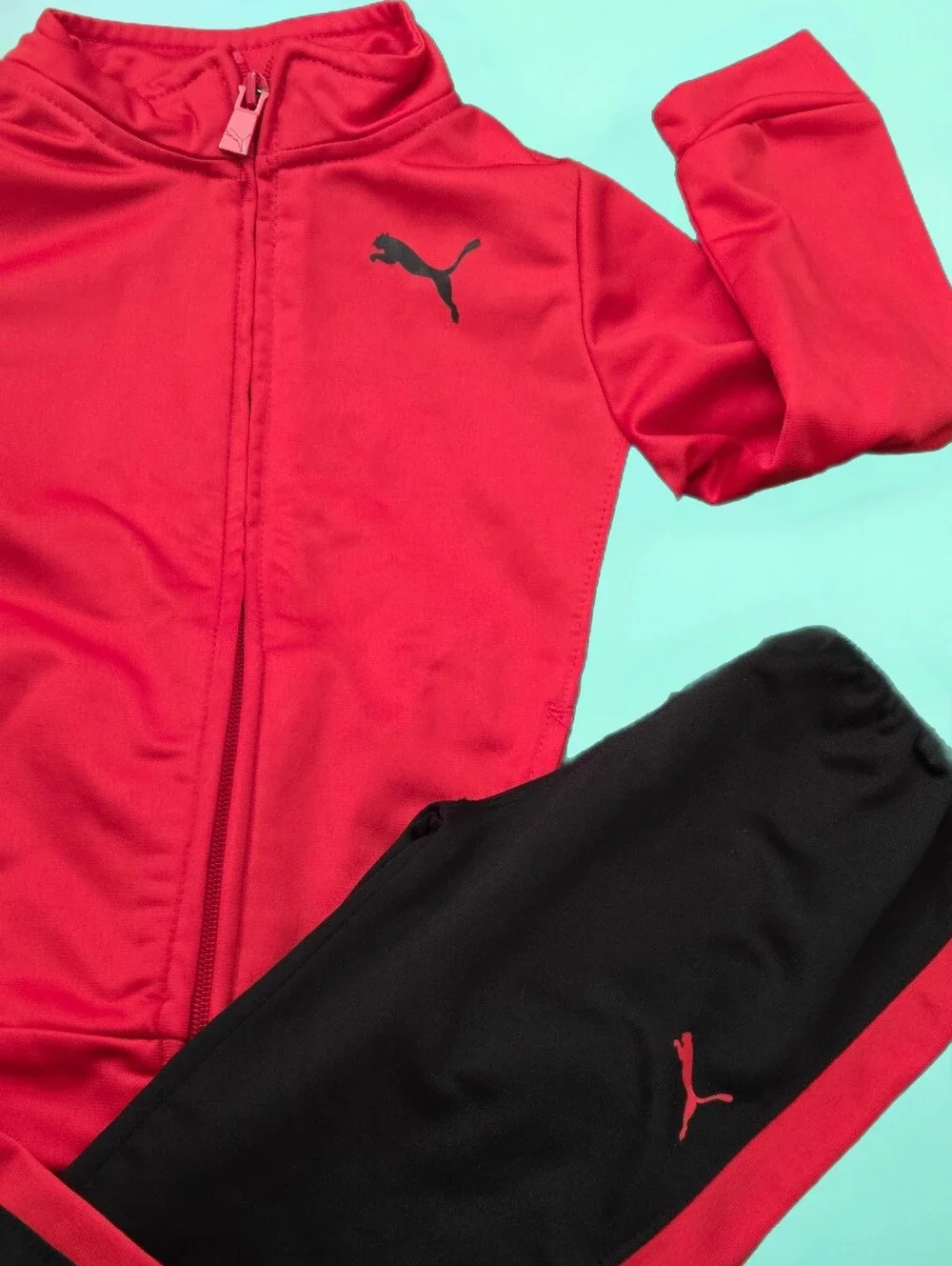 *1472 Puma 2pc jogging suit set Boys size 3T used once - Picture 3 of 3
